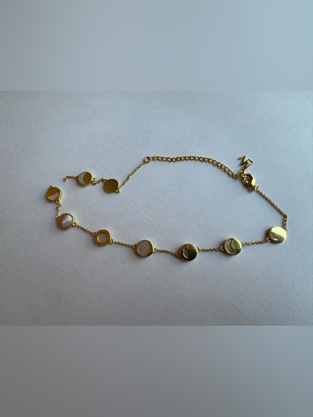 Gold Moon Phase Necklace Choker